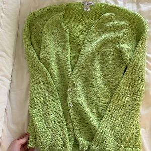 Vintage Green Button Down Cardigan
